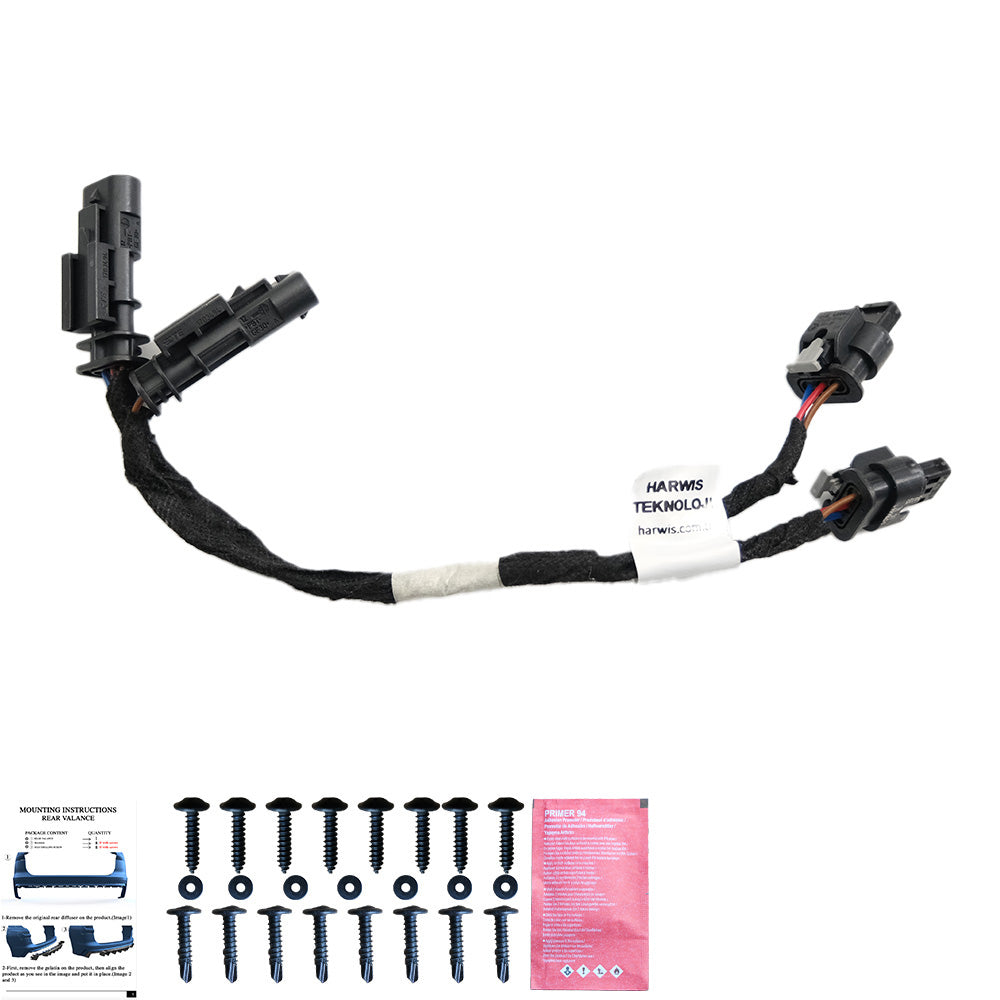 Heckdiffusor passend für CUPRA Formentor Mk1 Facelift 2024+ v2 Hochglanz Schwarz