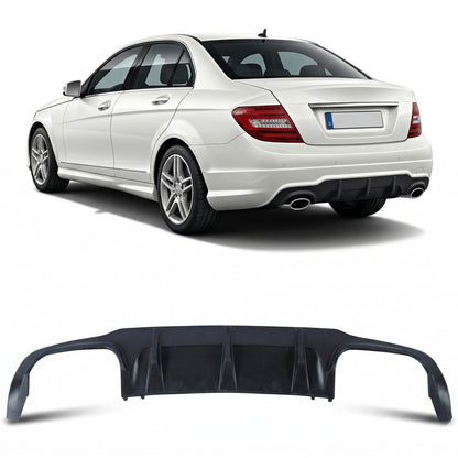 Heckstoßstange Diffusor passend für Mercedes C-Klasse W204 Limousine Coupe 2011-2015