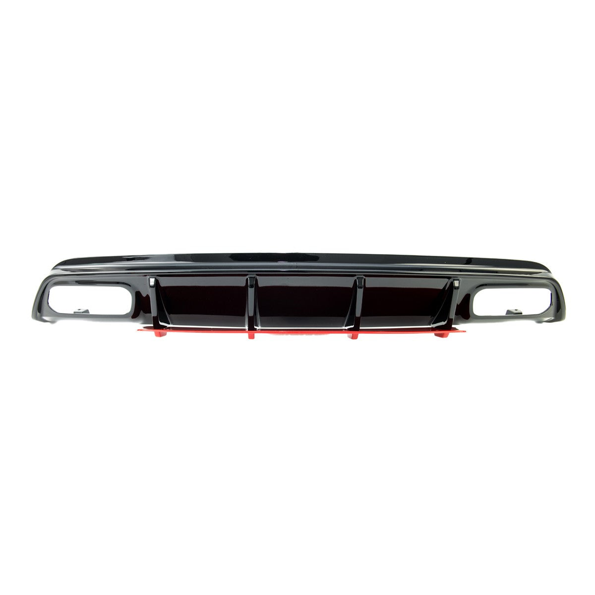 Heckstoßstange Diffusor Hochglanz Schwarz & Rot passend für Mercedes A-Klasse W176 2016-2018