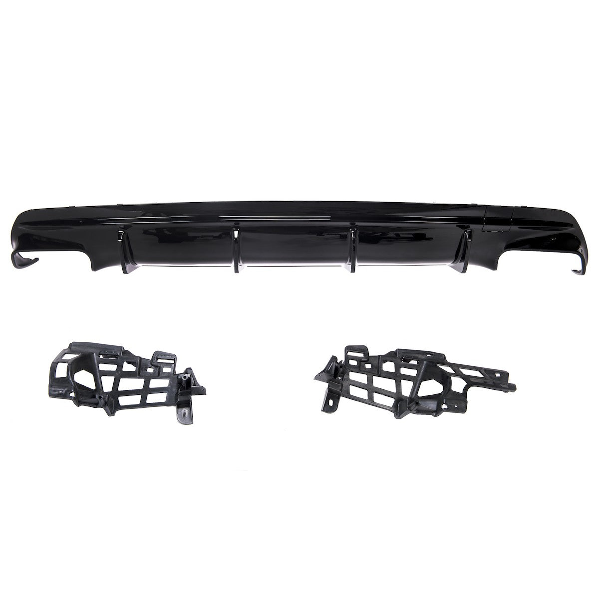 Heckdiffusor Hochglanz Schwarz passend für Mercedes CLA C117 X117 2016-2018