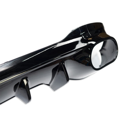 Heckstoßstange Diffusor Hochglanz Schwarz passend für Mercedes CLA C118 2019-2024