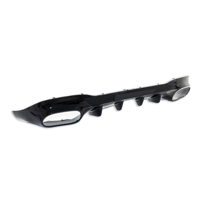 Heckstoßstange Diffusor Hochglanz Schwarz passend für Mercedes CLA C118 2019-heute