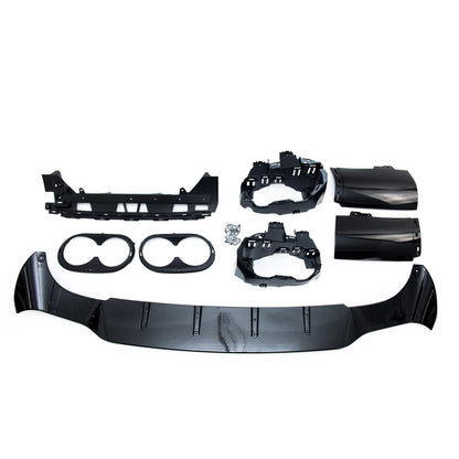 Heckstoßstange Diffusor Hochglanz Schwarz passend für Mercedes CLA C118 2019-heute