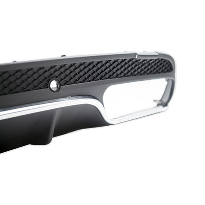 Heckdiffusor Silber passend für Mercedes C-Klasse W205 S205 2013-2021