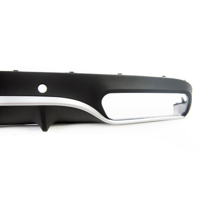 Sport Heckspoiler Diffusor Silber passend für Mercedes C-Klasse C205 A205 15-23