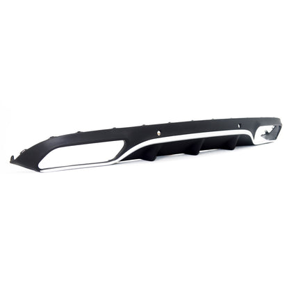 Sport Heckspoiler Diffusor Silber passend für Mercedes C-Klasse C205 A205 15-23