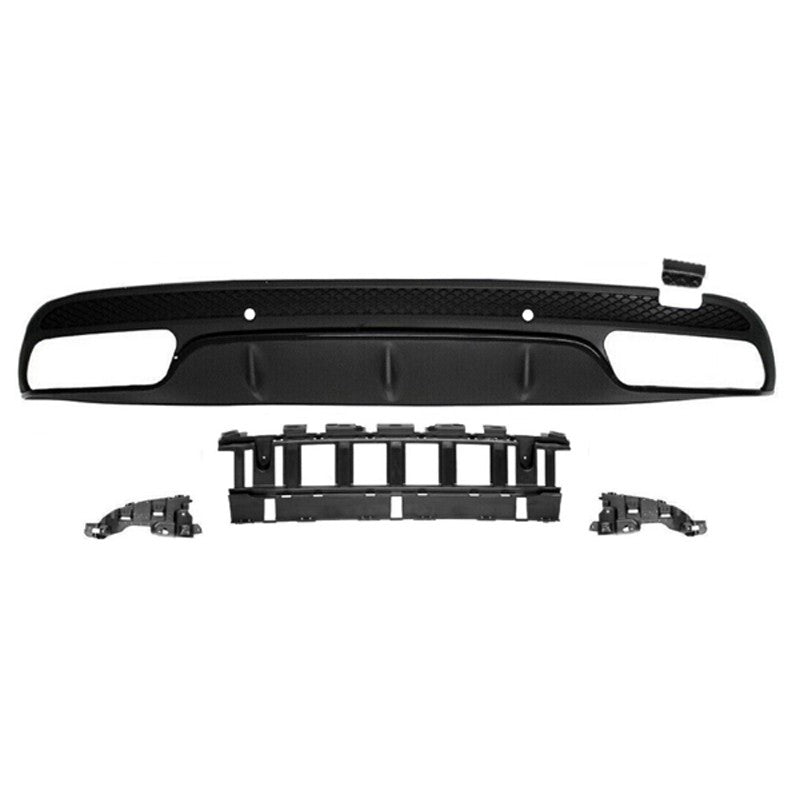 Heckdiffusor Schwarz passend für Mercedes C-Klasse W205 Limousine Kombi 2013-2018