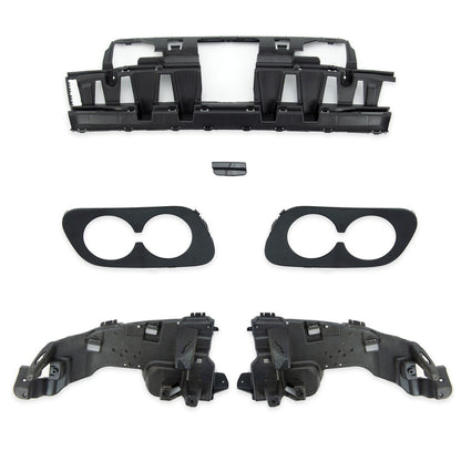 Heckdiffusor Hochglanz Schwarz passend für Mercedes C-Klasse W205 2015-2021