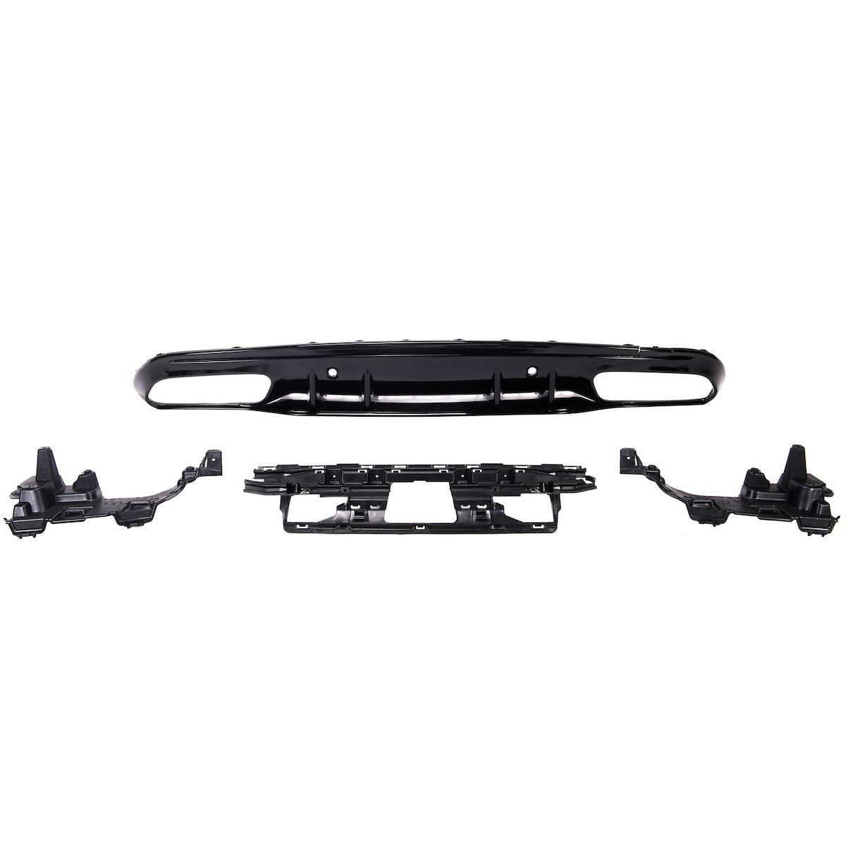 Heckdiffusor Hochglanz Schwarz passend für Mercedes C-Klasse W205 2015-2021