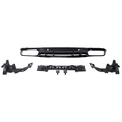 Heckstoßstange Diffusor Hochglanz Schwarz passend für Mercedes C-Klasse C205/A205 15-21