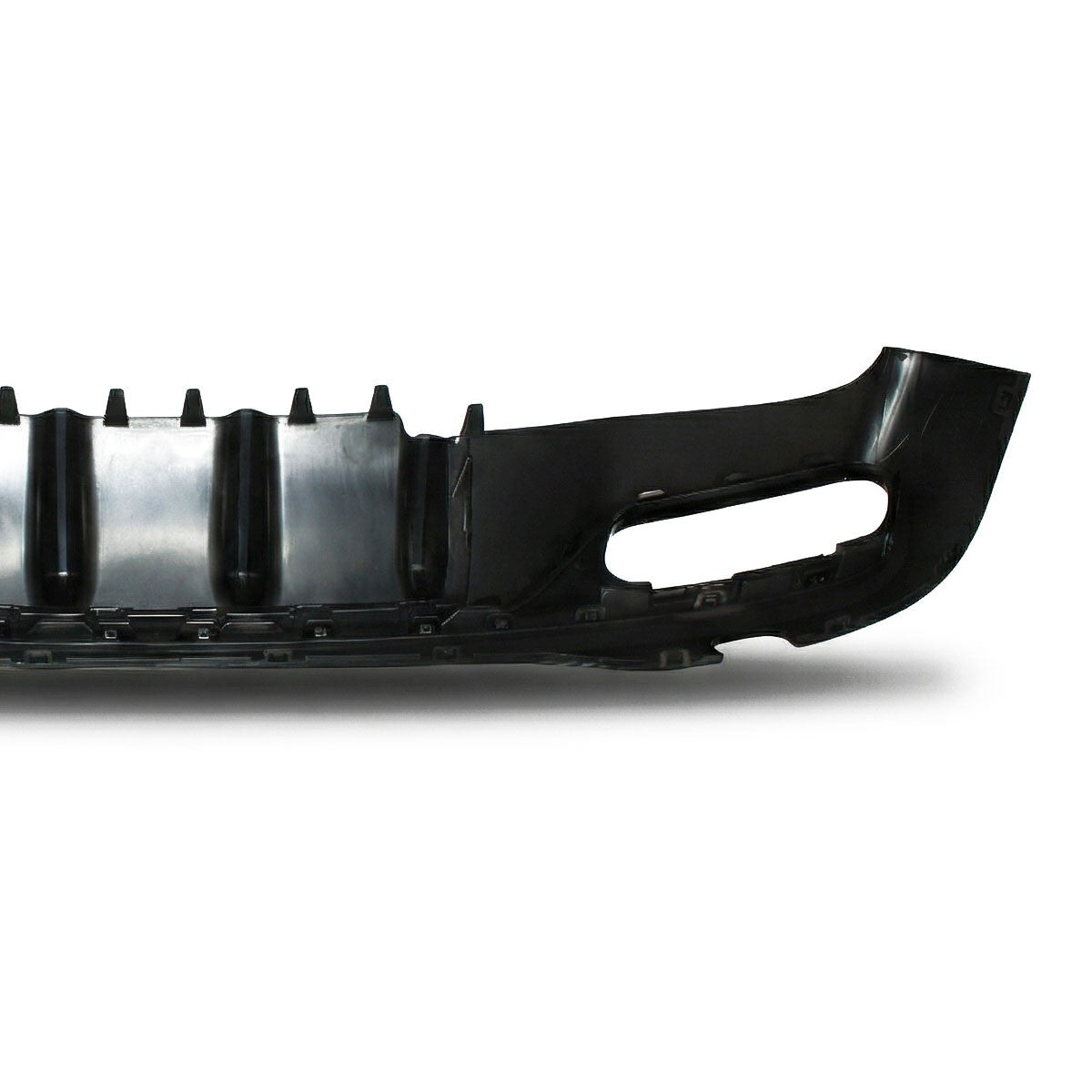 Heckdiffusor mit schwarzen Auspuffendrohren passend für Mercedes C-Klasse W206 S206 2021+