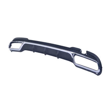 Heckstoßstange Diffusor Schwarz & Chrom passend für Mercedes E-Klasse W212 2013-2016
