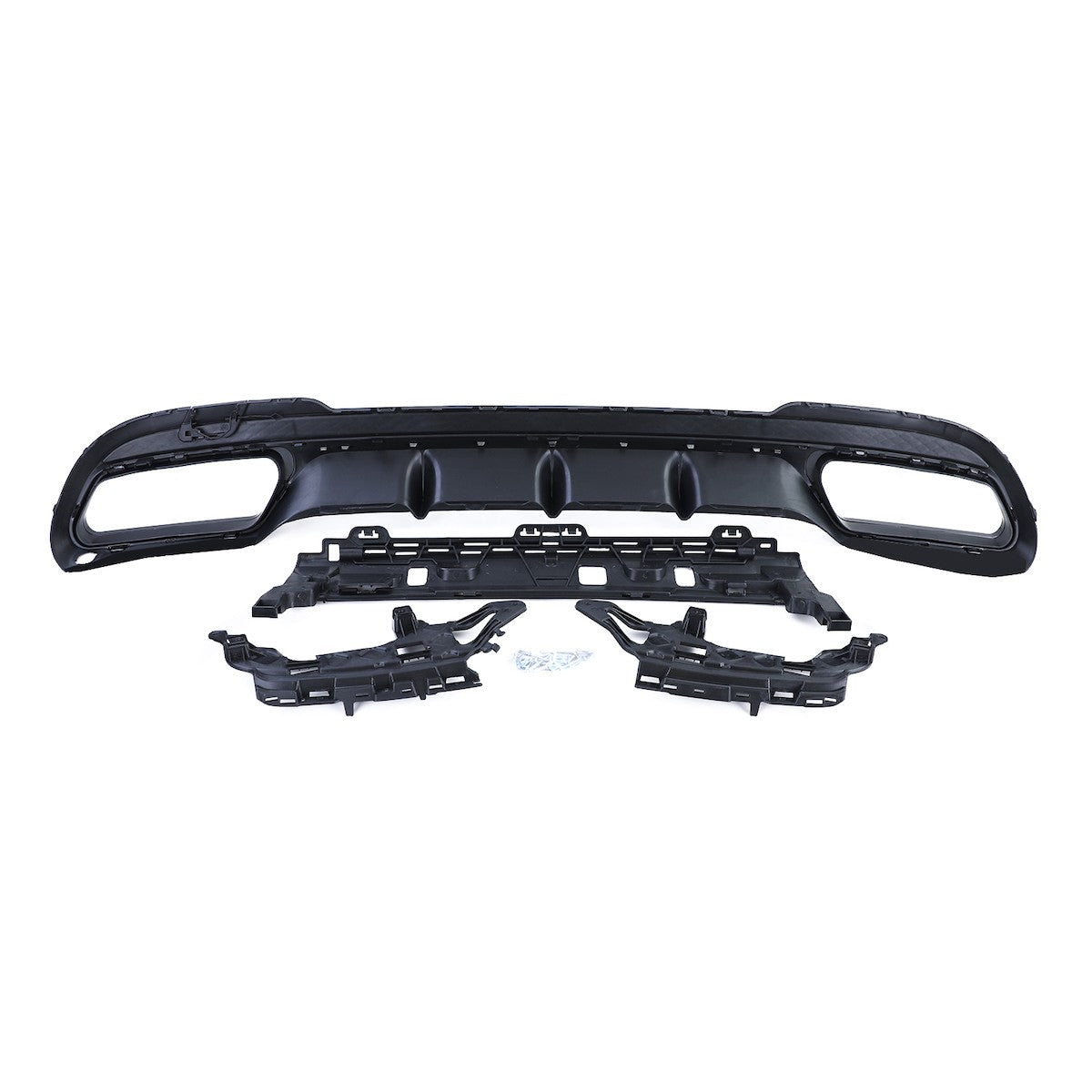 Heckstoßstange Diffusor Schwarz passend für Mercedes E-Klasse W212 Limousine 2013-2016