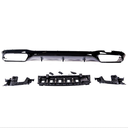 Heckstoßstange Diffusor Hochglanz Schwarz passend für Mercedes E-Klasse W213 S213 2016-2020