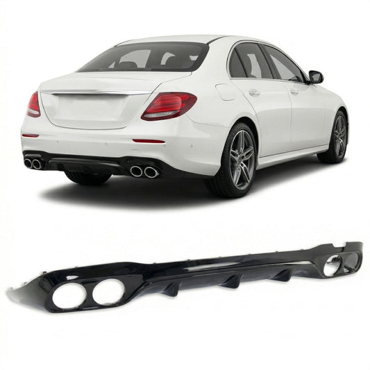Heckstoßstange Diffusor Hochglanz Schwarz passend für Mercedes E-Klasse W213 2016-2020