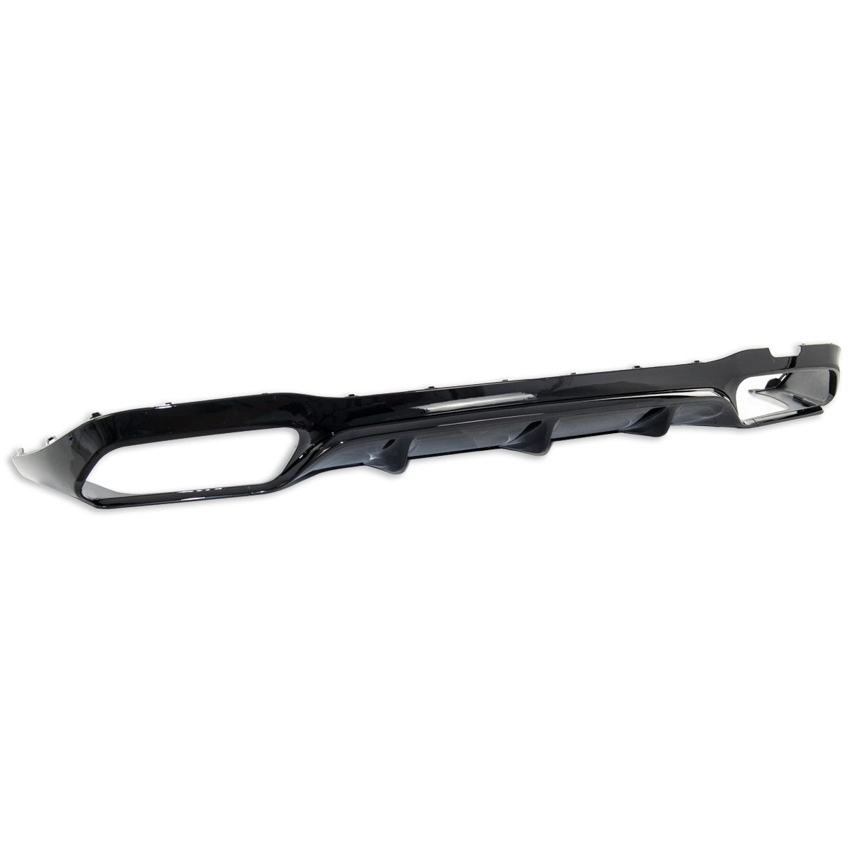 Heckstoßstange Diffusor Hochglanz Schwarz passend für Mercedes E-Klasse W213 2016-2020