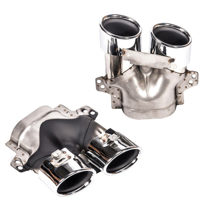 Heckstoßstange Diffusor & Chromrohre passend für Mercedes E-Klasse C238 A238 2016-2020