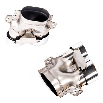Heckstoßstange Diffusor & Chromrohre passend für Mercedes E-Klasse C238 A238 2016-2020