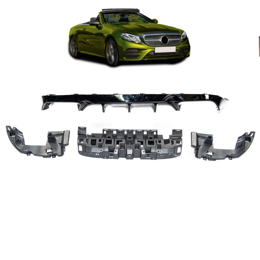 Heckstoßstange Diffusor mit Schwarzen Endrohren passend für Mercedes E-Klasse C238/A238 16-20