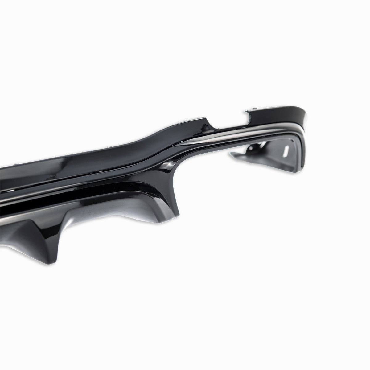 Heckstoßstange Diffusor Hochglanz Schwarz Rund passend für Mercedes E-Klasse W213 2016-2023