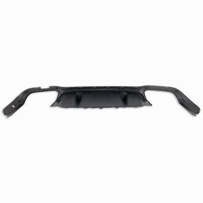 Heckstoßstange Diffusor Hochglanz Schwarz Rund passend für Mercedes E-Klasse W213 2016-2023