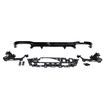 Heckstoßstange Diffusor Hochglanz Schwarz passend für Mercedes E-Klasse W213 2016-2023