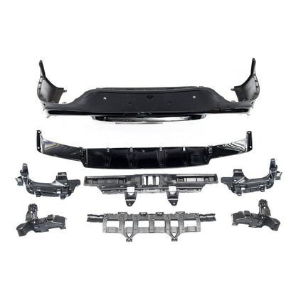 Heckstoßstange Diffusor Schwarz passend für Mercedes GLC Coupé C253 2020-2023