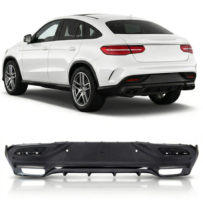 Heckstoßstange Diffusor Schwarz passend für Mercedes GLE Coupé C292 2015-2019