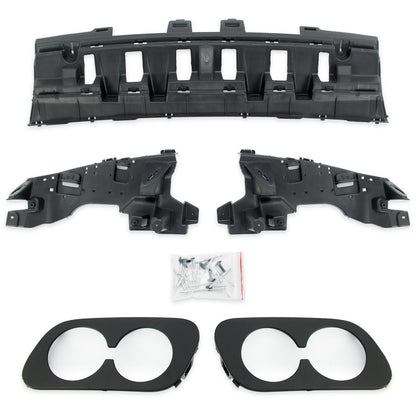 Heckdiffusor mit schwarzen Endrohren passend für Mercedes C-Klasse C205 A205 2015-2023