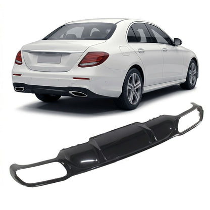 Heckdiffusor Schwarz passend für Mercedes E-Klasse W213 Limousine Kombi 2016-2020