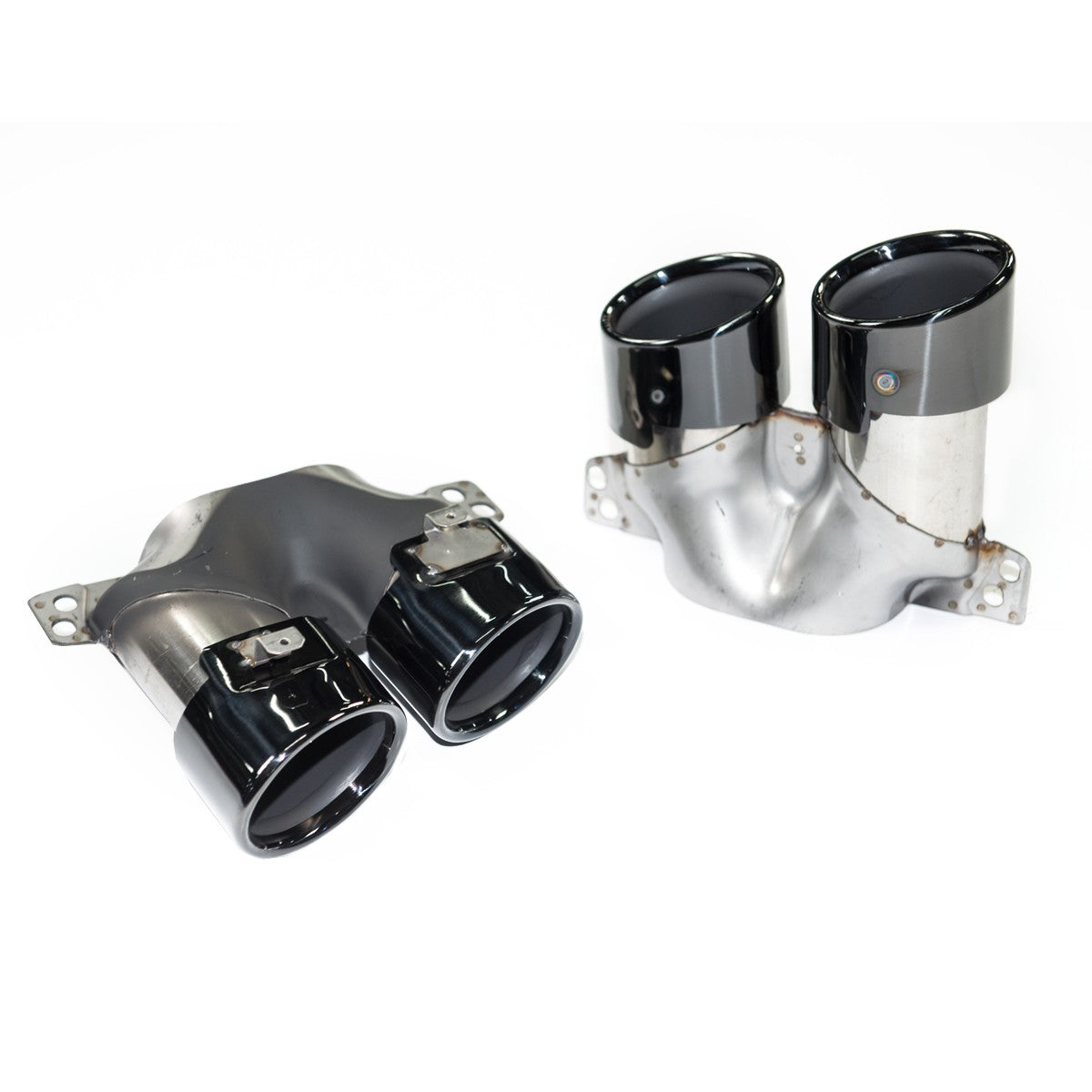 Heckstoßstange Diffusor mit schwarzen Endrohren passend für Mercedes C-Klasse W206 2021-