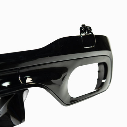 Heckstoßstange Diffusor mit schwarzen Endrohren passend für Mercedes C-Klasse W206 2021-