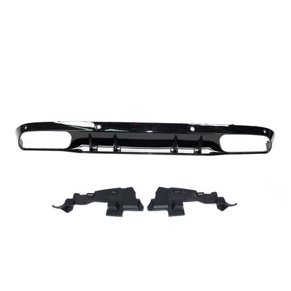 Heckdiffusor Hochglanz Schwarz passend für Mercedes C-Klasse W205 2015-2021