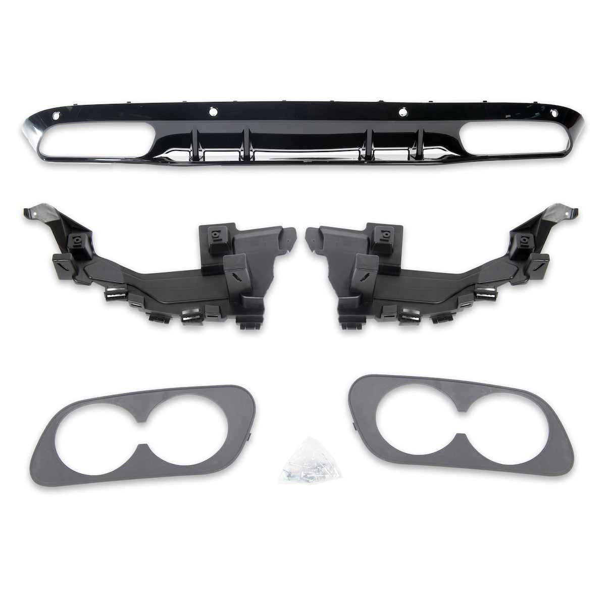 Heckdiffusor Hochglanz Schwarz passend für Mercedes C-Klasse W205 2015-2021