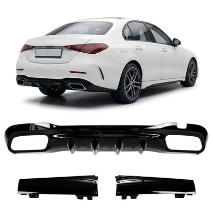 Heckdiffusor Hochglanz Schwarz passend für Mercedes C-Klasse W206 2021-heute