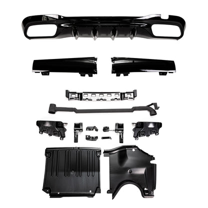 Heckdiffusor Hochglanz Schwarz passend für Mercedes C-Klasse W206 2021-heute