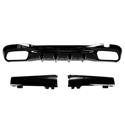 Heckdiffusor Hochglanz Schwarz passend für Mercedes C-Klasse W206 2021-heute