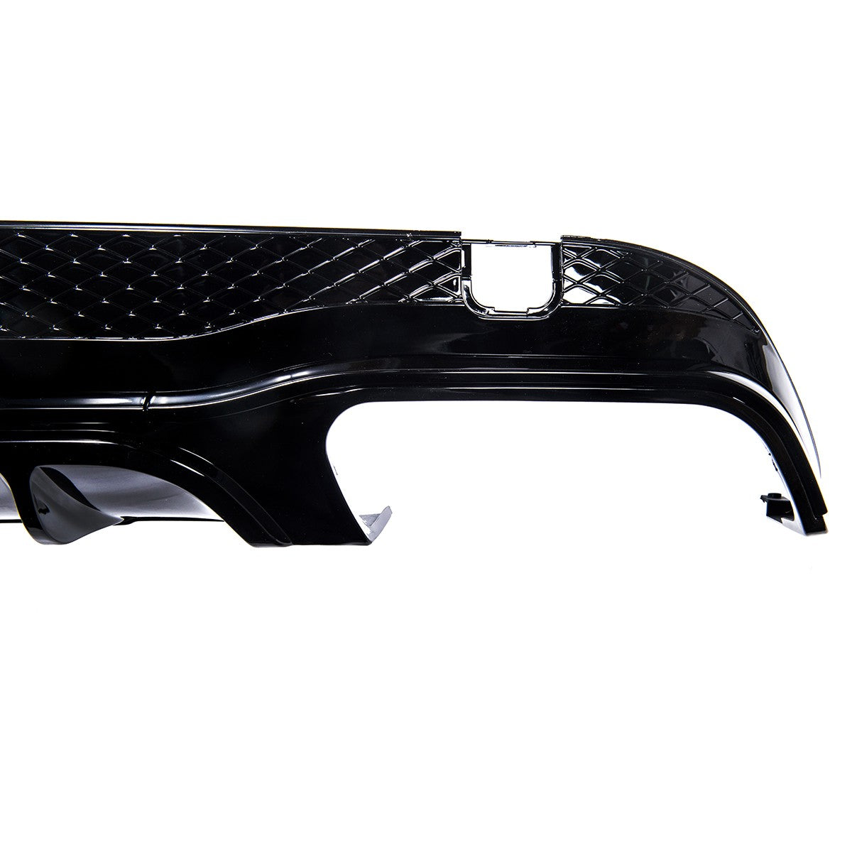 Heckstoßstange Diffusor Schwarz Twin Outlet passend für Mercedes E-Klasse W207 2013-2016