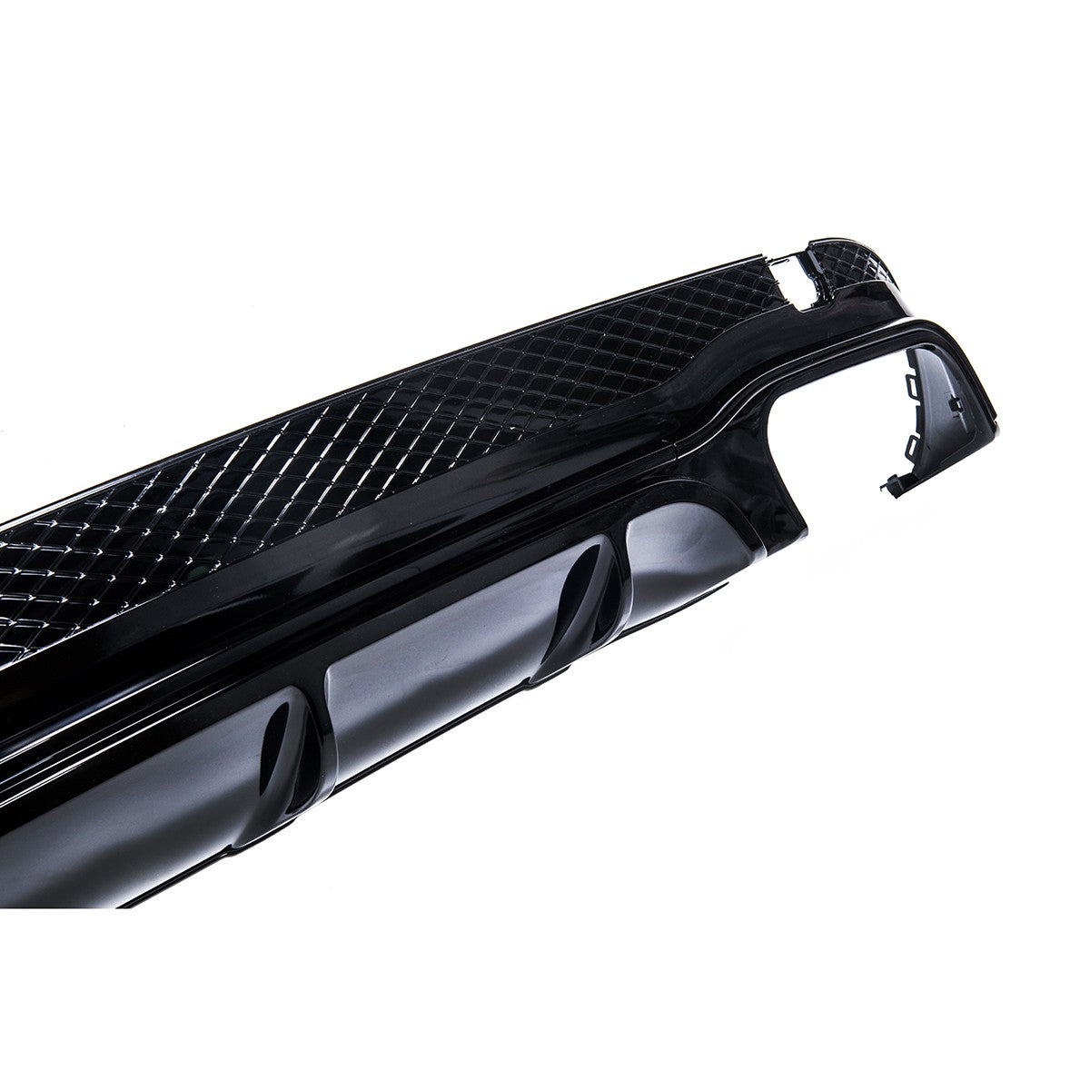Heckstoßstange Diffusor Schwarz Twin Outlet passend für Mercedes E-Klasse W207 2013-2016