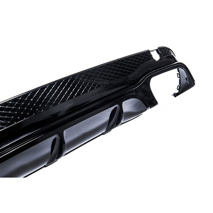 Heckstoßstange Diffusor Schwarz Twin Outlet passend für Mercedes E-Klasse W207 2013-2016