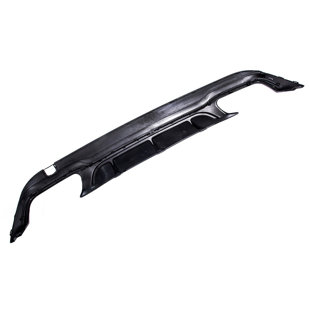 Heckstoßstange Diffusor Schwarz Twin Outlet passend für Mercedes E-Klasse W207 2013-2016