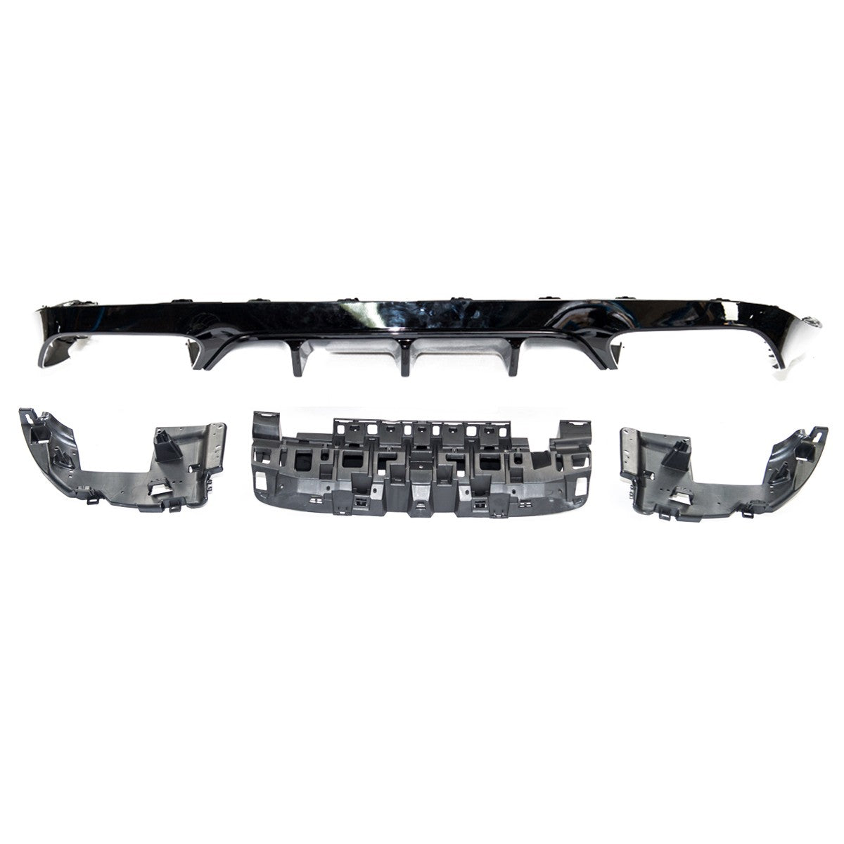 Heckdiffusor Hochglanz Schwarz passend für Mercedes E-Klasse C238 A238 2016-2023