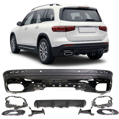 Heckstoßstange Diffusor Schwarz passend für Mercedes GLB X247 2019-heute