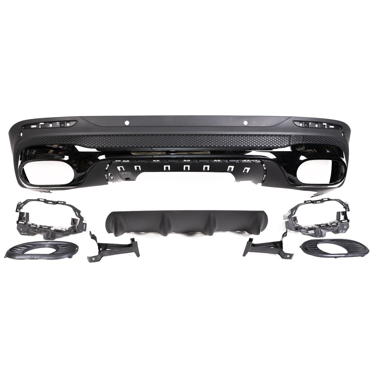 Heckstoßstange Diffusor Schwarz passend für Mercedes GLB X247 2019-heute