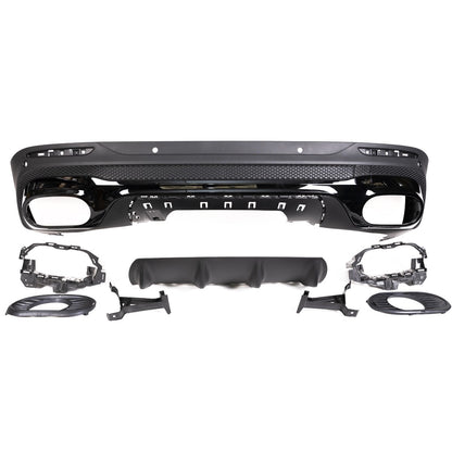 Heckstoßstange Diffusor Schwarz passend für Mercedes GLB X247 2019-heute