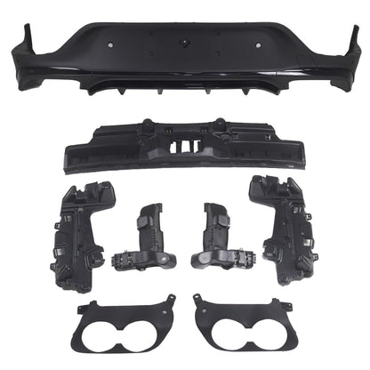 Heckstoßstange Diffusor Schwarz passend für Mercedes GLC Coupé C253 2020-2023