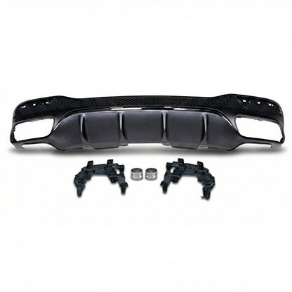 Heckstoßstange Diffusor Schwarz passend für Mercedes GLE W166 SUV 2015-2018