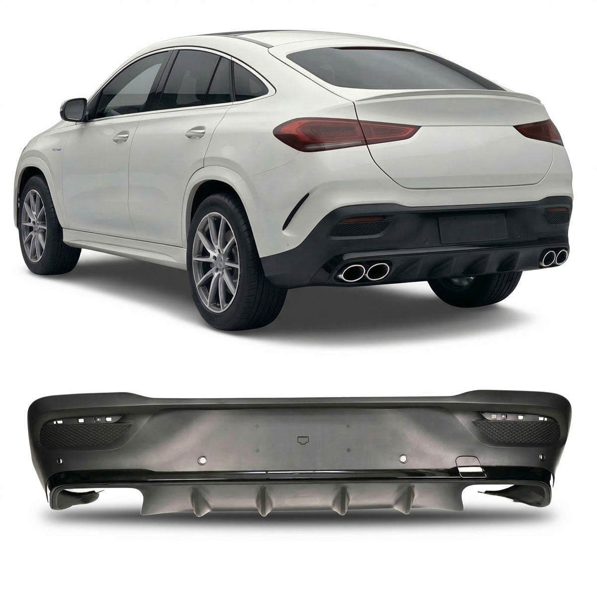Heckstoßstange Diffusor Twin Exhaust passend für GLE Coupe C167 2019-heute