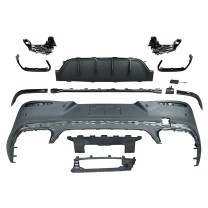 Heckdiffusor schwarz passend für Mercedes GLC Coupe C254 2023+ AMG-Line