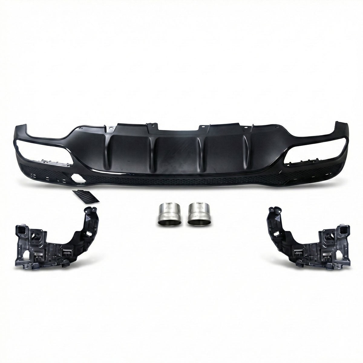 Heckdiffusor & schwarze Endrohre passend für Mercedes GLE SUV W166 2015-2018